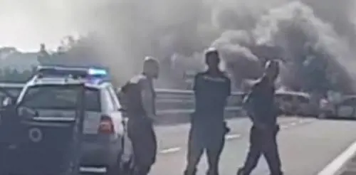 Assalto a portavalori nel foggiano: chiodi, fuoco e spari tra le auto