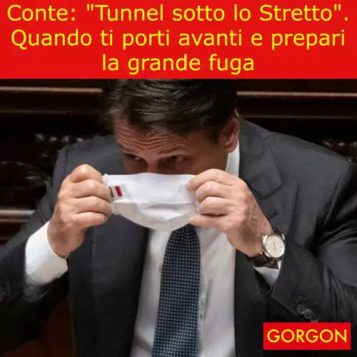 La satira del giorno. Conte prepara il tunnel