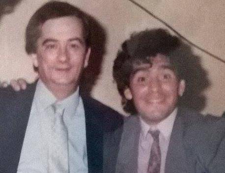 Emilio Campassi con Diego Armando Maradona