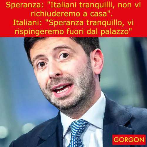 Ecco la satira del giorno. La promessa di Speranza