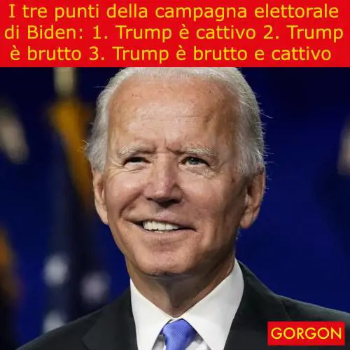 Ecco la satira del giorno. La campagna di Biden