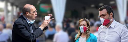 "Con loro solo fosse comuni" L'attacco choc di Zingaretti a Salvini e Meloni