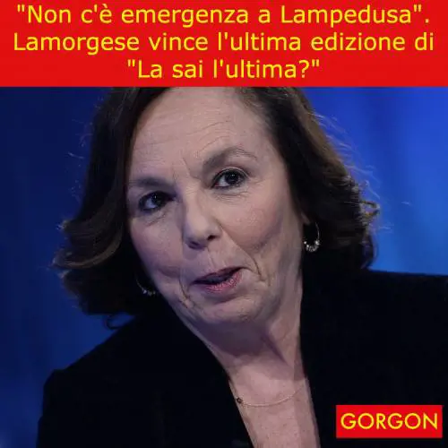 Ecco la satira del giorno. Lamorgese vince "La sai l'ultima?"