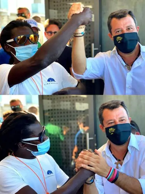 Salvini è sotto attacco per un post su Twitter