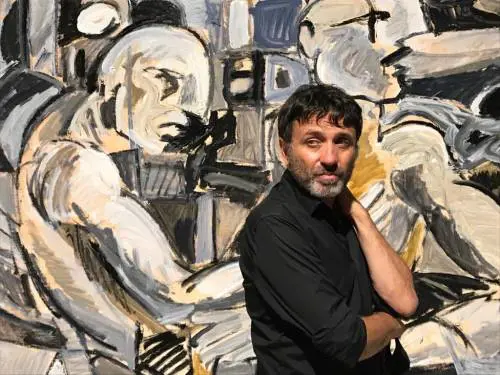 Striscia la notizia, l'istrionico Ballantini si racconta tramite i dipinti