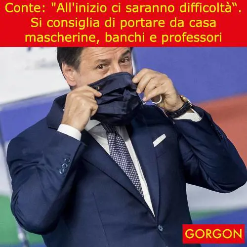 Ecco la satira del giorno. Conte, la scuola e il nulla eterno