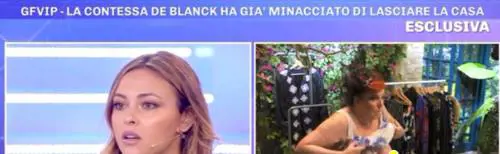 La contessa De Blanck si dimentica delle telecamere: nuda in diretta tv