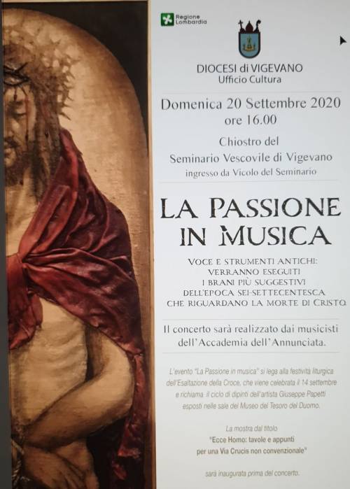 Vigevano, concerto classico per l'esposizione della Via Crucis di Papetti