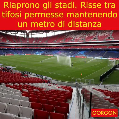 Ecco la satira del giorno. Regole per gli stadi