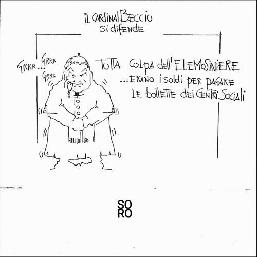 La vignetta del giorno: il cardinal Becciu si difende