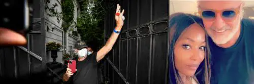 Ora il Covid-19 è acqua passata: Briatore a Monaco con la Campbell
