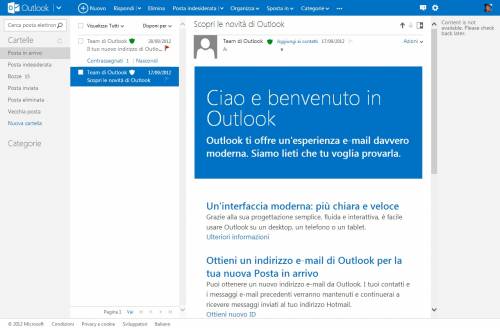 Outlook in black out, posta e calendario di Microsoft bloccati