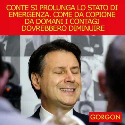 Ecco la satira del giorno. Conte si allunga l'emergenza