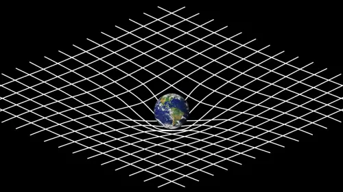 Immagine Nasa: https://asd.gsfc.nasa.gov/blueshift/wp-content/uploads/2015/11/Spacetime_curvature.png