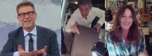 Incursione a Che Tempo che fa. E Fazio interrompe l'intervista...