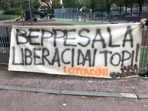 Milano infestata dai topi: striscioni di protesta contro Sala