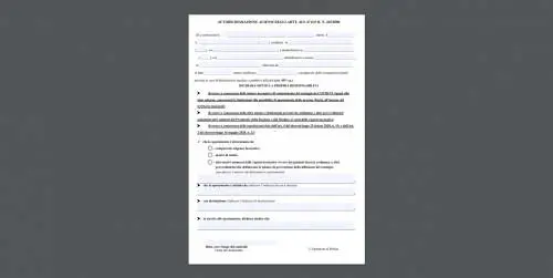 Ora torna l'autocertificazione: clicca qui per scaricare il modulo