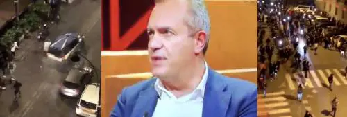 Napoli in rivolta contro il lockdown, De Magistris preferisce stare in tv: "Cosa devo fare?"