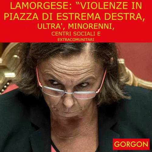 Ecco la satira del giorno. Lamorgese: i violenti in piazza