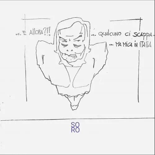 La vignetta del giorno: la ministra dell'interno lo fa scappare all'esterno