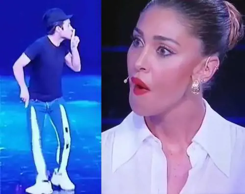 Il concorrente zittisce Belen in tv La Rodriguez reagisce: "Fallo davanti"