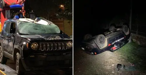 Patente ritirata allo chef, lui torna con la ruspa e ribalta auto ai carabinieri