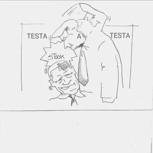 La vignetta del giorno: testa a testa tra Trump e Biden