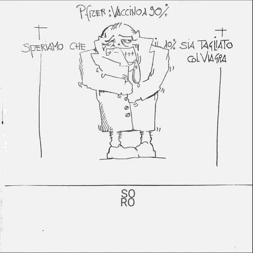 La vignetta del giorno: Pfizer, vaccino al 90%...qualcuno pensa già agli effetti collarerali