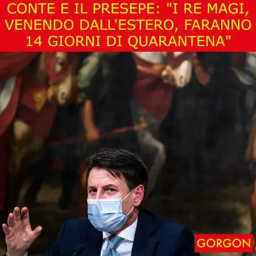 Ecco la satira del giorno. Conte sul presepe