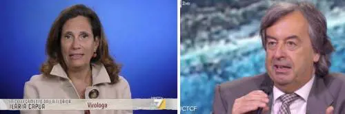 "Vaccinati contagiano", "Falso" Che scontro tra Capua e Burioni