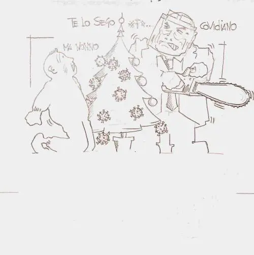 La vignetta del giorno: il coronavirus di Natale