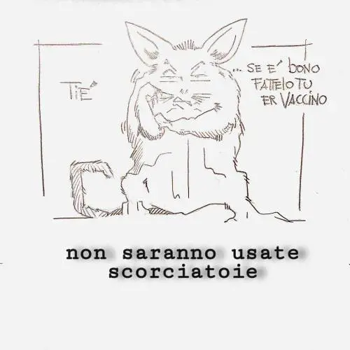 La vignetta del giorno: il vaccino sarà sicuro? Neanche le cavie ci credono...