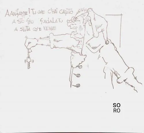 La vignetta del giorno: Babbo Natale disperato si rivolge a Conte