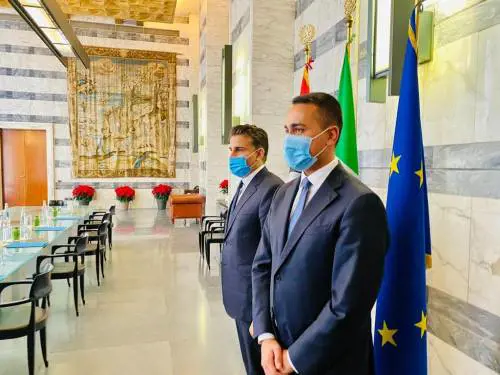 Il ministro della Difesa del governo di Tripoli, Salahuddin Al-Namroush, a Roma