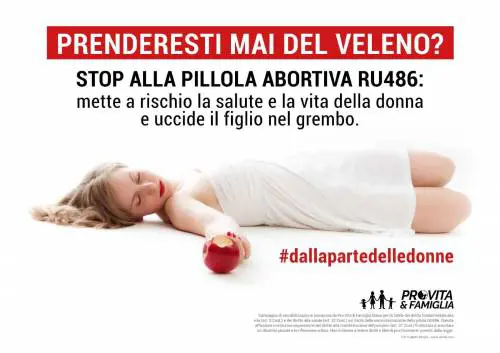 "Prenderesti mai del veleno?". Il manifesto di ProVita scatena la polemica