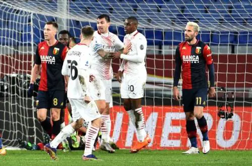 Milan fermato dal Genoa. Resta in vetta ma l'Inter è a -1