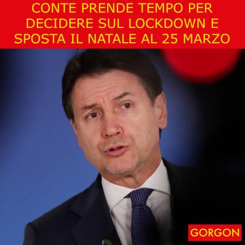 Ecco la satira del giorno: Conte prende tempo sul Natale