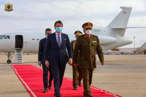 Conte e Di Maio in Libia