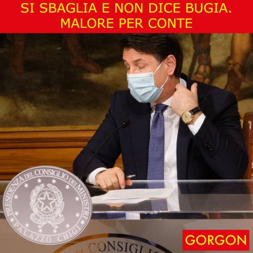 Ecco la satira del giorno. Lo sbaglio di Conte