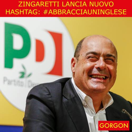 Ecco la satira del giorno. Zingaretti lancia nuovo slogan