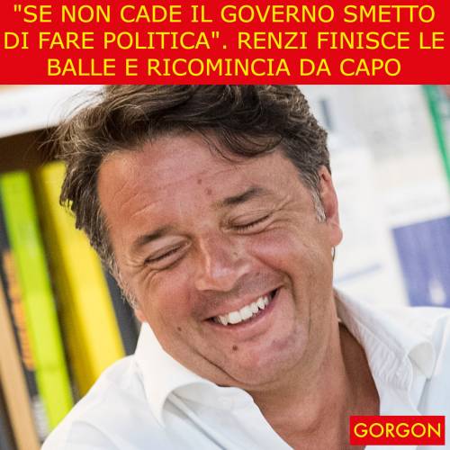 Ecco la satira del giorno. Renzi finisce le balle