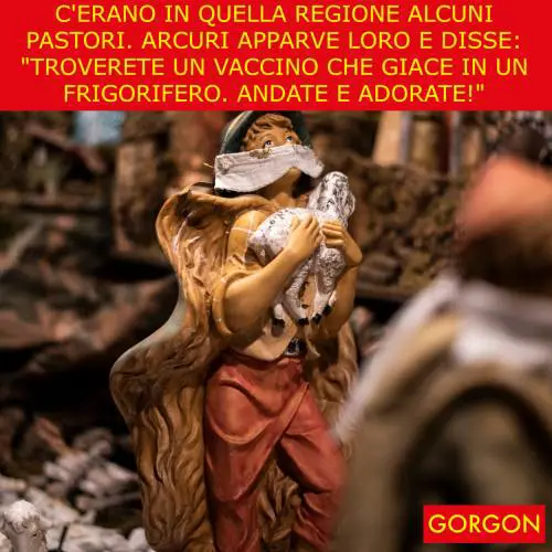 Ecco la satira del giorno. Arcuri appare ai pastori