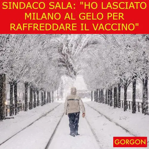 Ecco la satira del giorno. Il sindaco lascia Milano al gelo