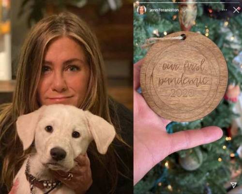 Un addobbo di Natale in ricordo del Covid. E Jennifer Aniston viene massacrata