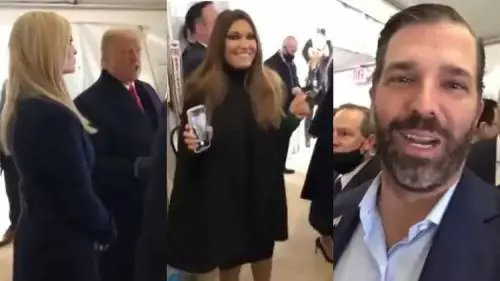 Gloria, i balli e la festa: ecco il backstge del discorso di Trump