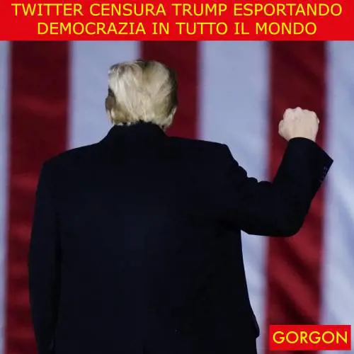 Ecco la satira del giorno. Twitter censura Trump