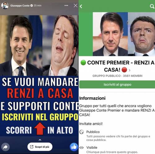 Cosa c'è dietro il gruppo che sostiene Giuseppi: il sospetto sui consensi