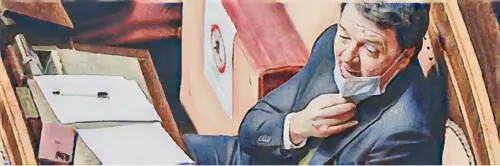 Lo strappo farsa e l'astensione. E Renzi non fa cadere Conte
