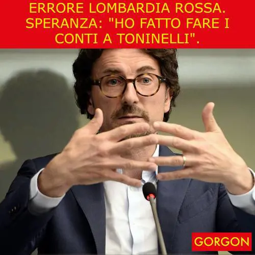 Ecco la satira del giorno. L'errore di Speranza in Lombardia