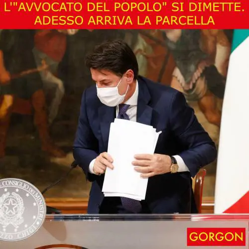 Ecco la satira del giorno. L'"avvocato del popolo" si dimette